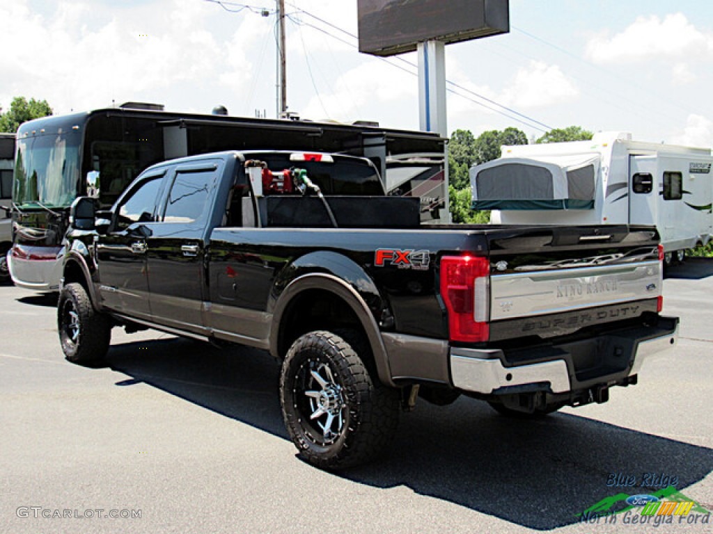 2017 F350 Super Duty King Ranch Crew Cab 4x4 - Shadow Black / King Ranch Mesa Antique Java photo #3