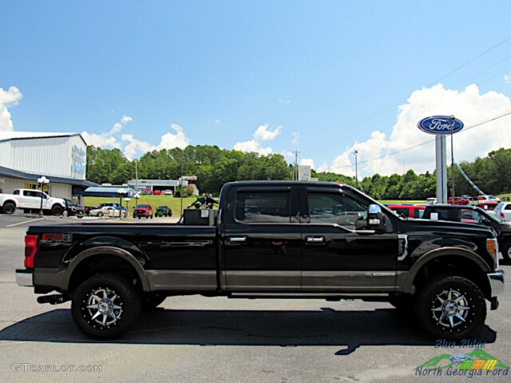 2017 F350 Super Duty King Ranch Crew Cab 4x4 - Shadow Black / King Ranch Mesa Antique Java photo #6