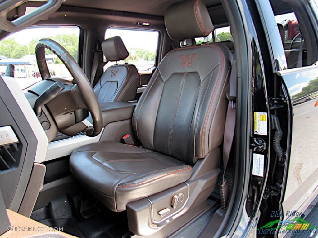 2017 F350 Super Duty King Ranch Crew Cab 4x4 - Shadow Black / King Ranch Mesa Antique Java photo #11