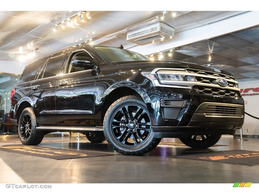 Agate Black Metallic 2022 Ford Expedition XLT Exterior Photo #144599450