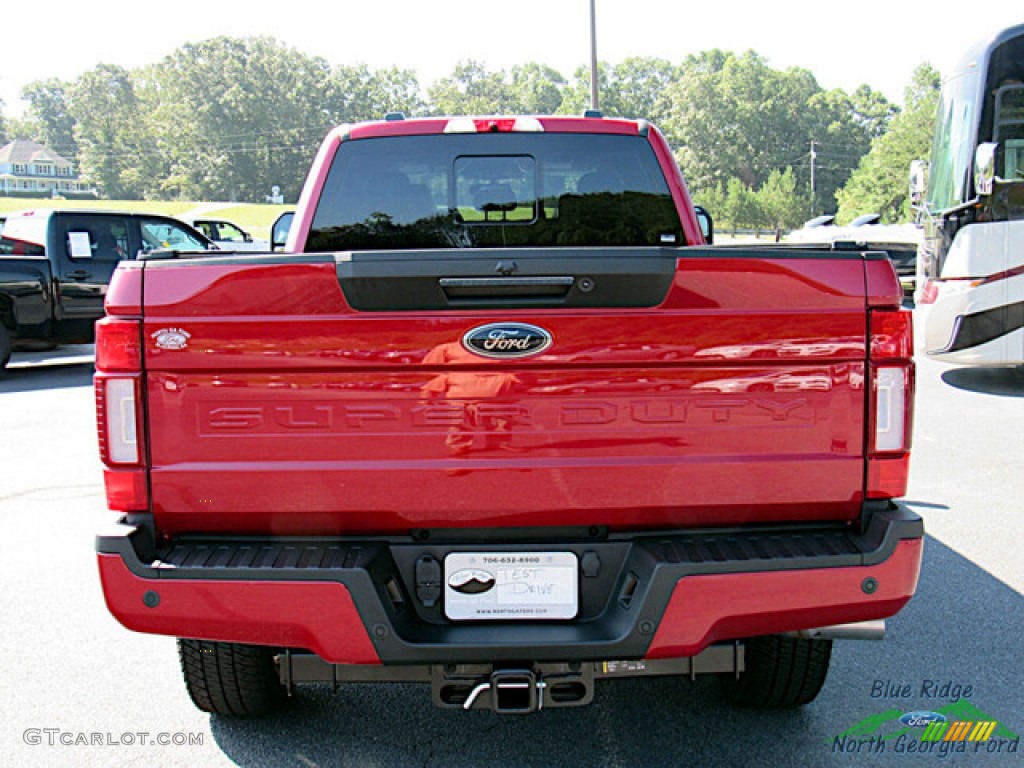 2022 F350 Super Duty Lariat Crew Cab 4x4 - Rapid Red / Black Onyx photo #4