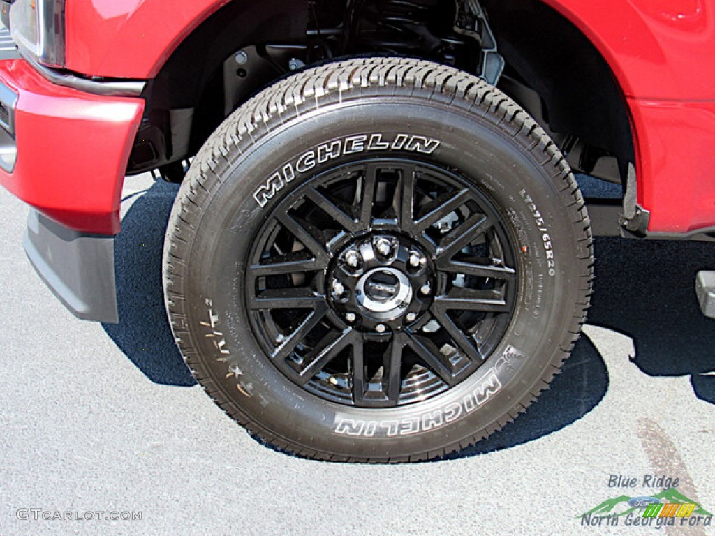 2022 F350 Super Duty Lariat Crew Cab 4x4 - Rapid Red / Black Onyx photo #9