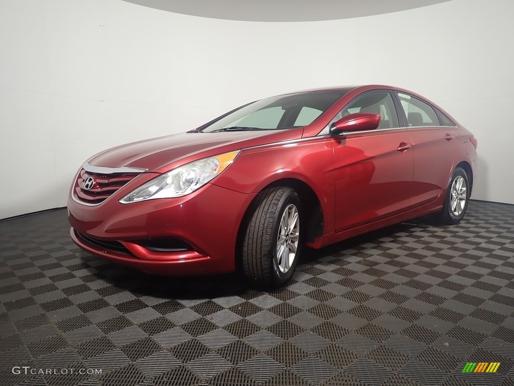 2013 Sonata GLS - Venetian Red Pearl / Camel photo #7