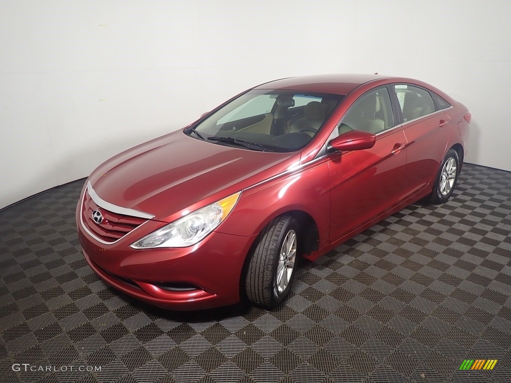 2013 Sonata GLS - Venetian Red Pearl / Camel photo #8