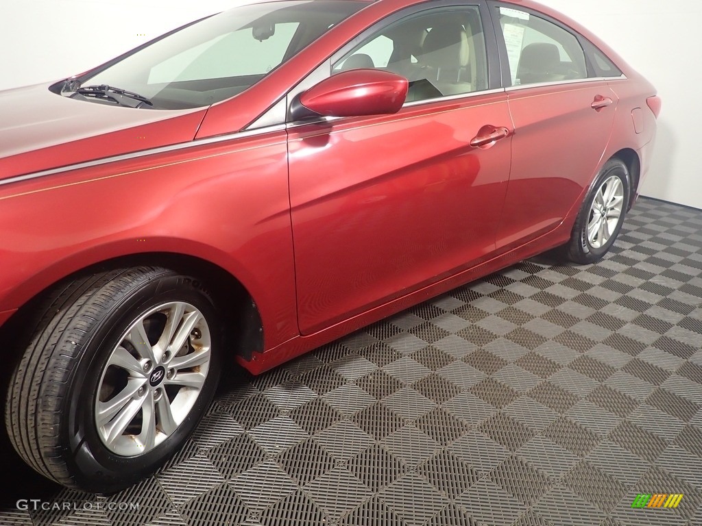 2013 Sonata GLS - Venetian Red Pearl / Camel photo #9