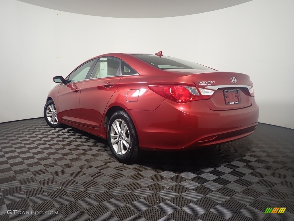 2013 Sonata GLS - Venetian Red Pearl / Camel photo #10