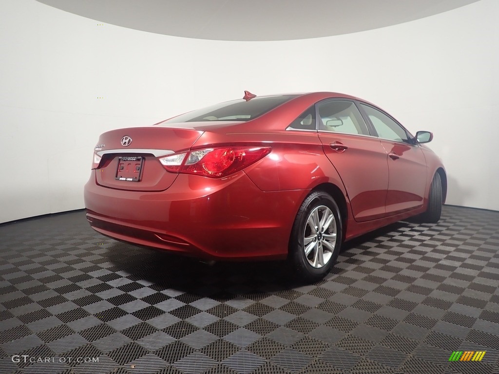 2013 Sonata GLS - Venetian Red Pearl / Camel photo #15