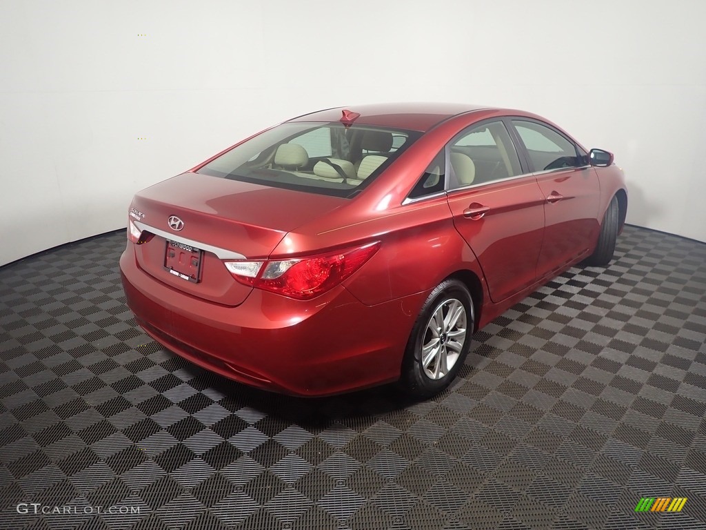 2013 Sonata GLS - Venetian Red Pearl / Camel photo #16