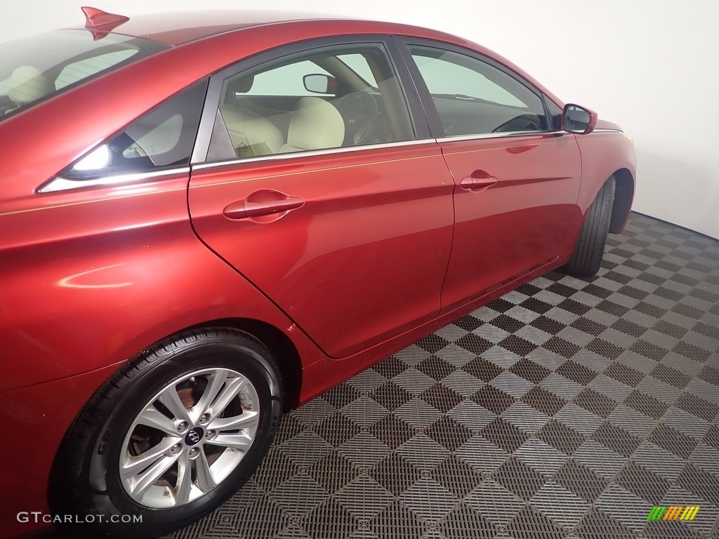 2013 Sonata GLS - Venetian Red Pearl / Camel photo #18