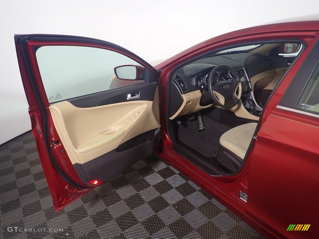 2013 Sonata GLS - Venetian Red Pearl / Camel photo #19