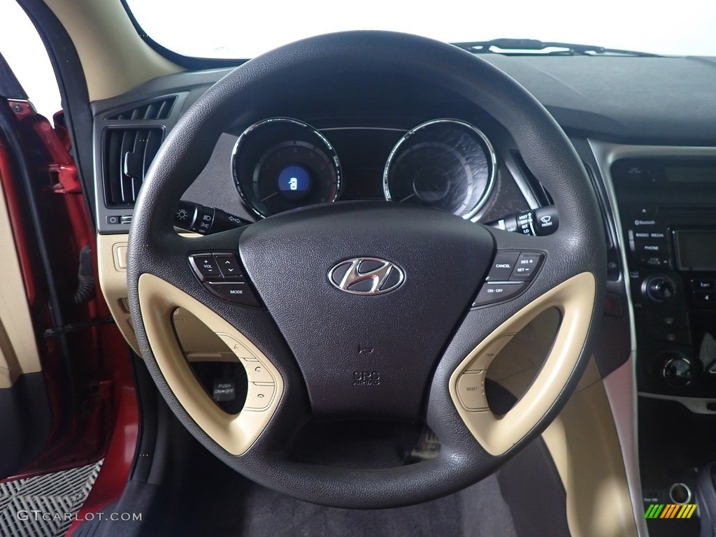 2013 Sonata GLS - Venetian Red Pearl / Camel photo #26