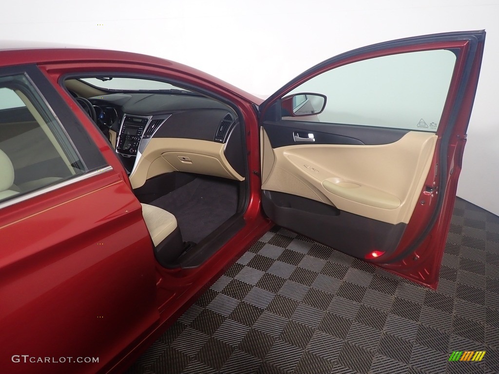 2013 Sonata GLS - Venetian Red Pearl / Camel photo #37