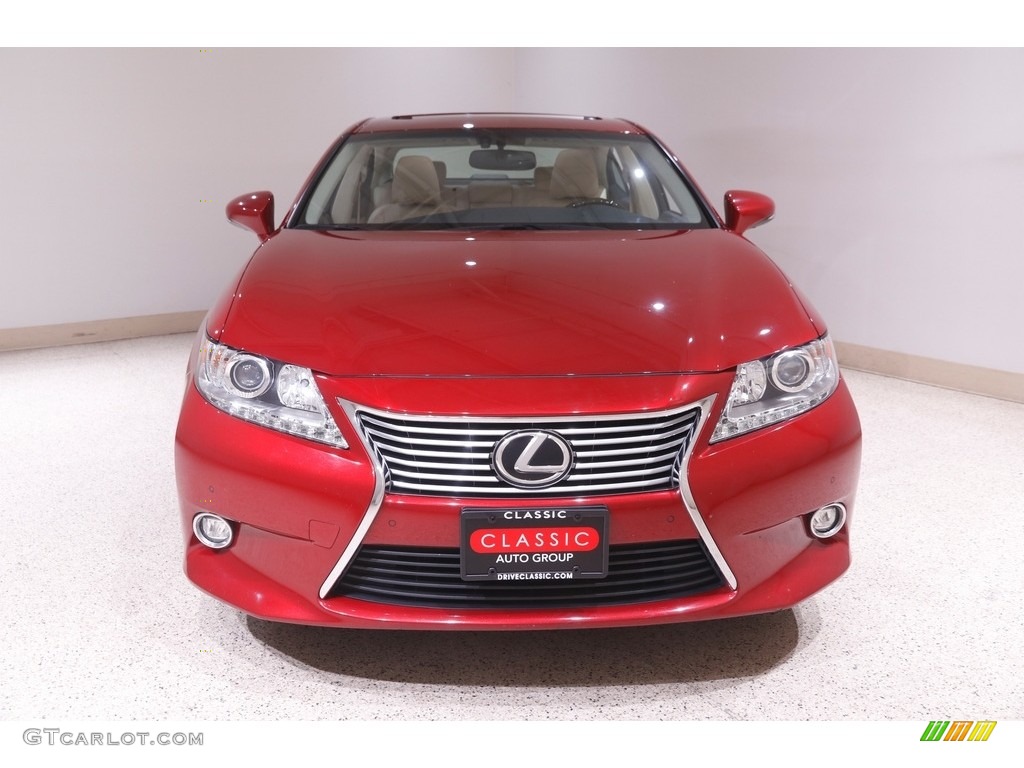 2015 ES 350 Sedan - Matador Red Mica / Parchment photo #2