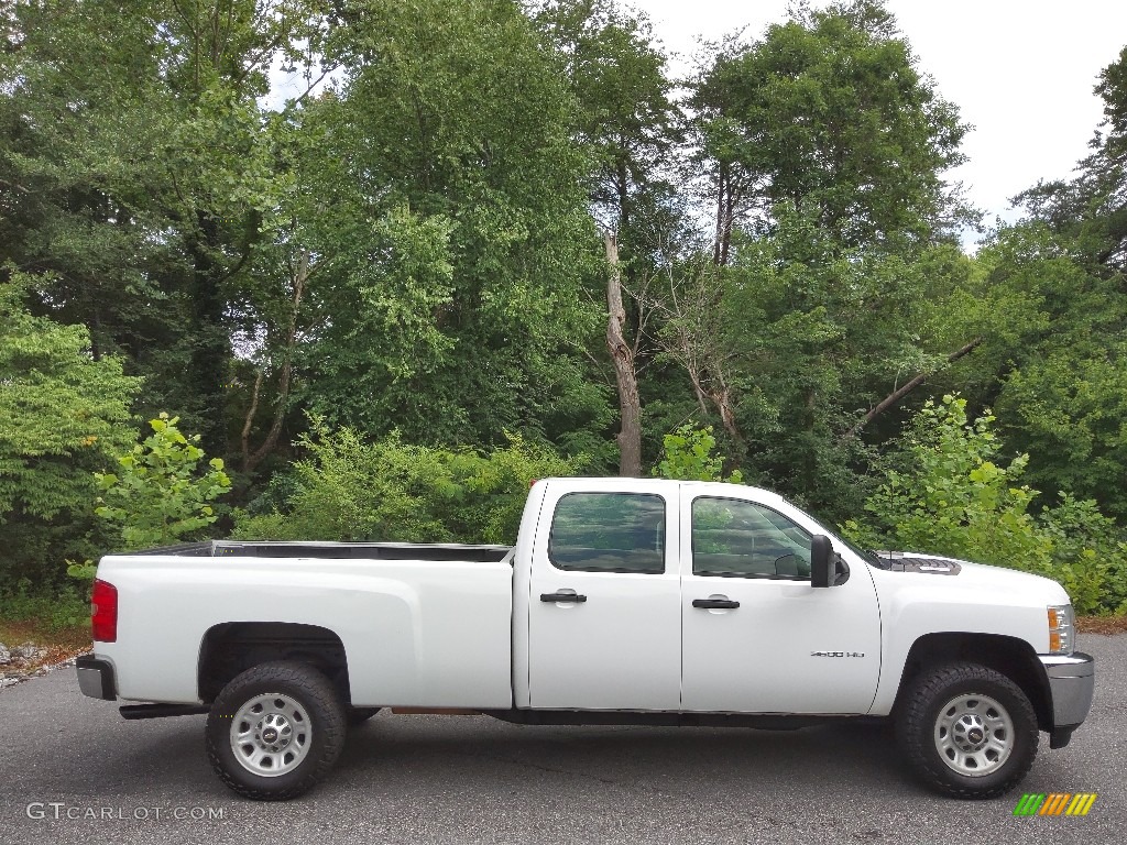 Summit White 2014 Chevrolet Silverado 3500HD WT Crew Cab 4x4 Exterior Photo #144602704