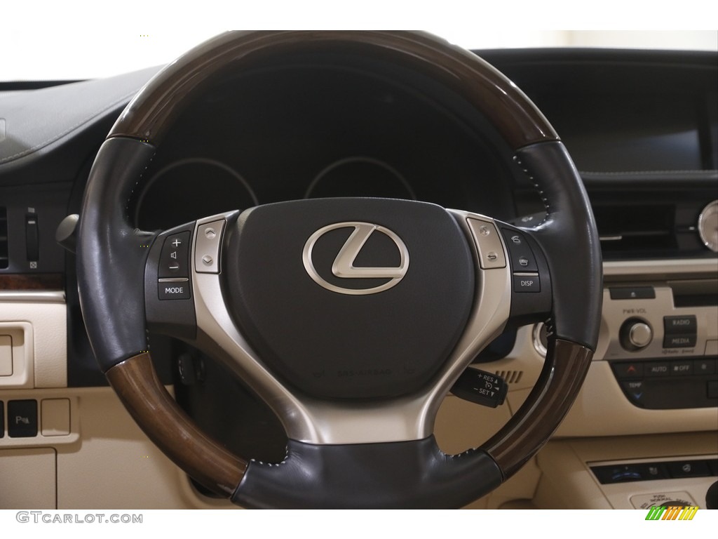 2015 Lexus ES 350 Sedan Parchment Steering Wheel Photo #144602752