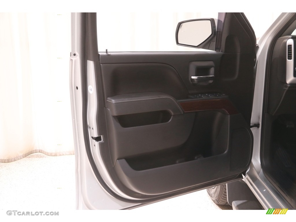 2015 Sierra 1500 SLE Double Cab 4x4 - Quicksilver Metallic / Jet Black photo #4