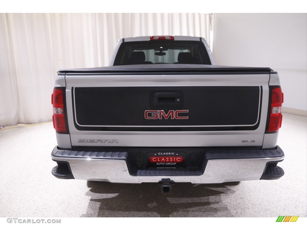 2015 Sierra 1500 SLE Double Cab 4x4 - Quicksilver Metallic / Jet Black photo #19