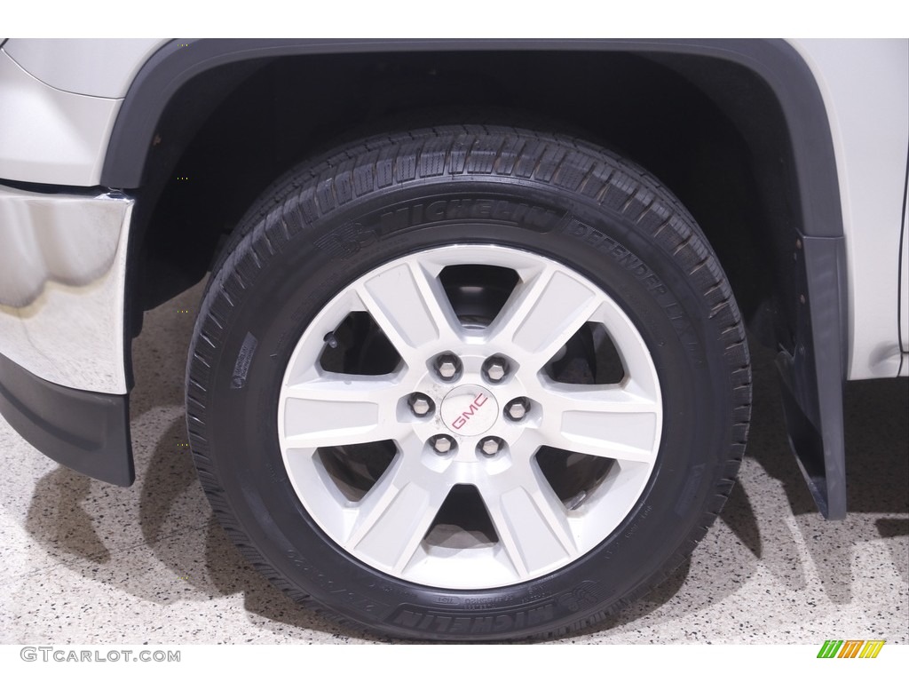2015 Sierra 1500 SLE Double Cab 4x4 - Quicksilver Metallic / Jet Black photo #21