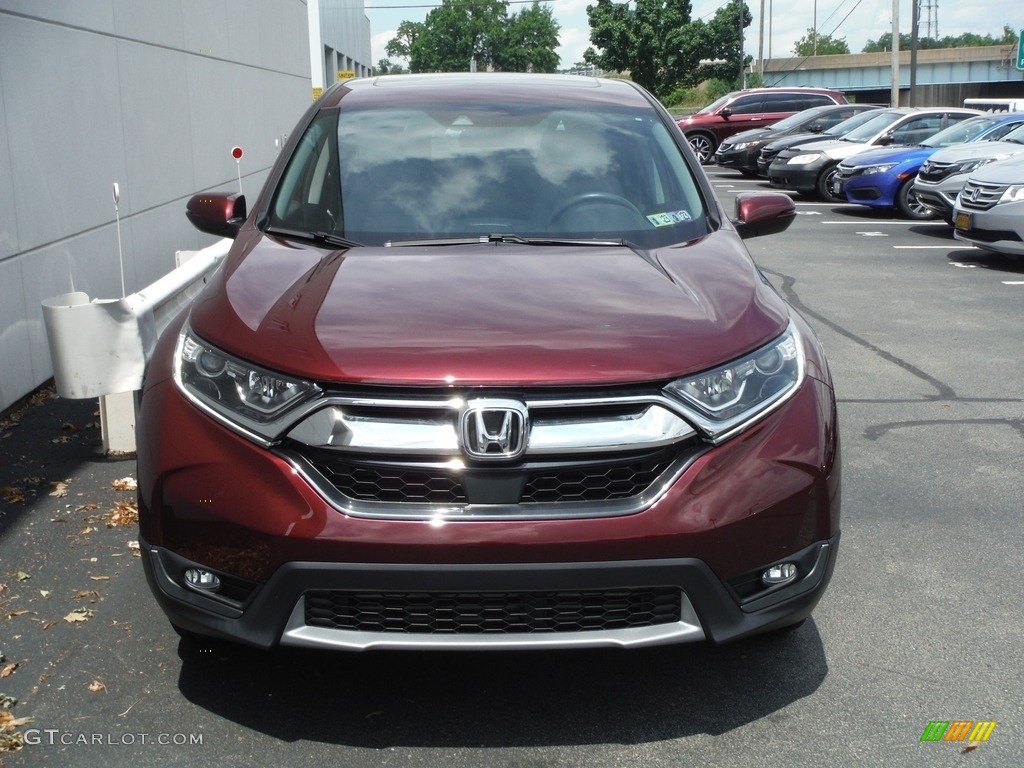 2019 CR-V EX AWD - Basque Red Pearl II / Gray photo #5