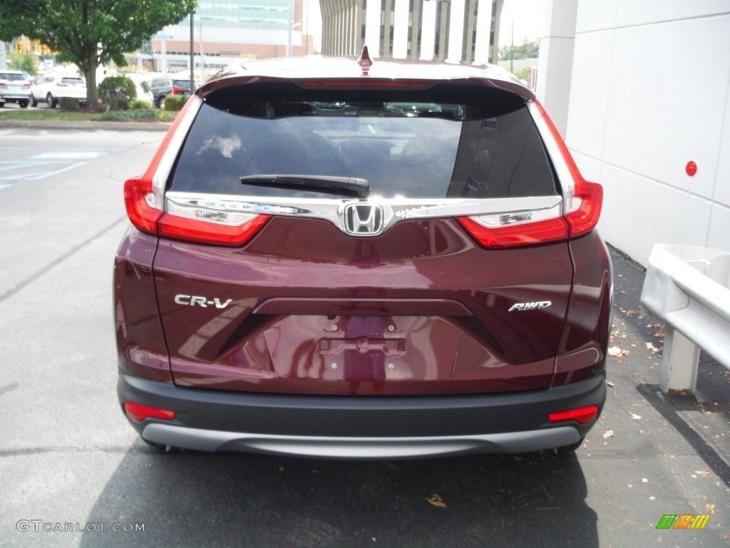 2019 CR-V EX AWD - Basque Red Pearl II / Gray photo #7