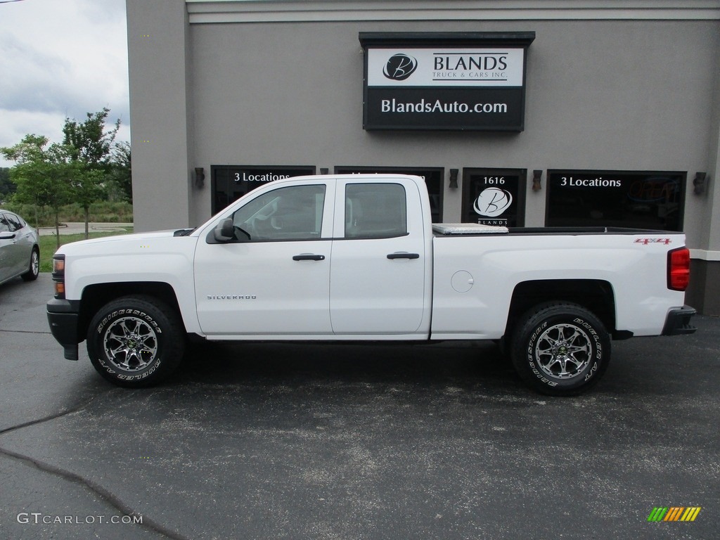 2014 Silverado 1500 WT Double Cab 4x4 - Summit White / Jet Black/Dark Ash photo #1