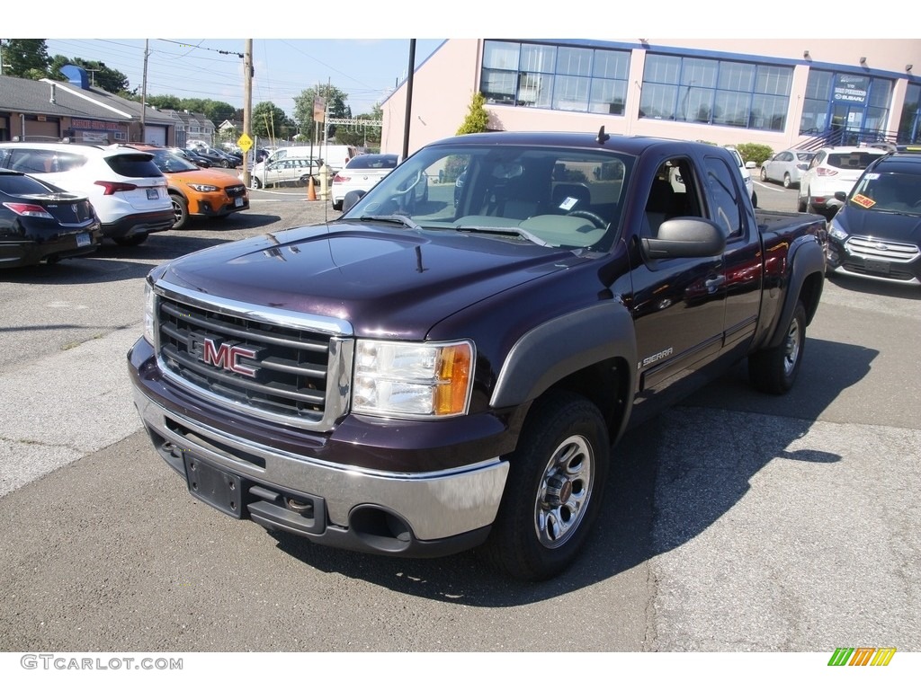 2009 Sierra 1500 SL Extended Cab 4x4 - Dark Crimson Metallic / Dark Titanium photo #1