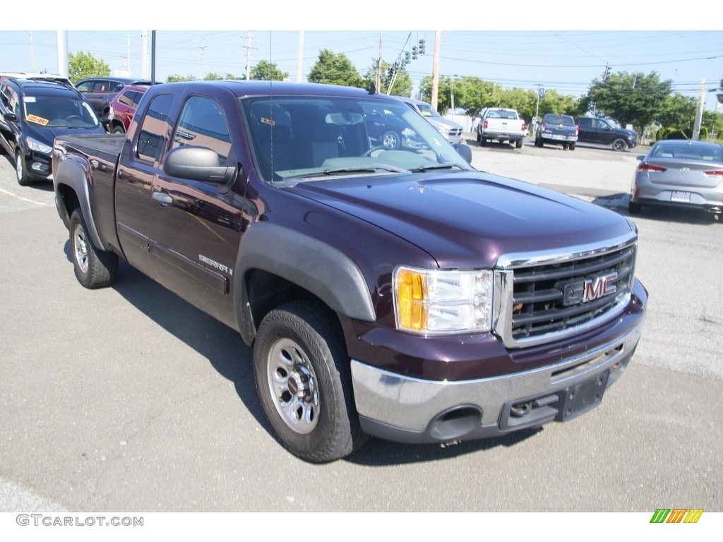 Dark Crimson Metallic 2009 GMC Sierra 1500 SL Extended Cab 4x4 Exterior Photo #144604754