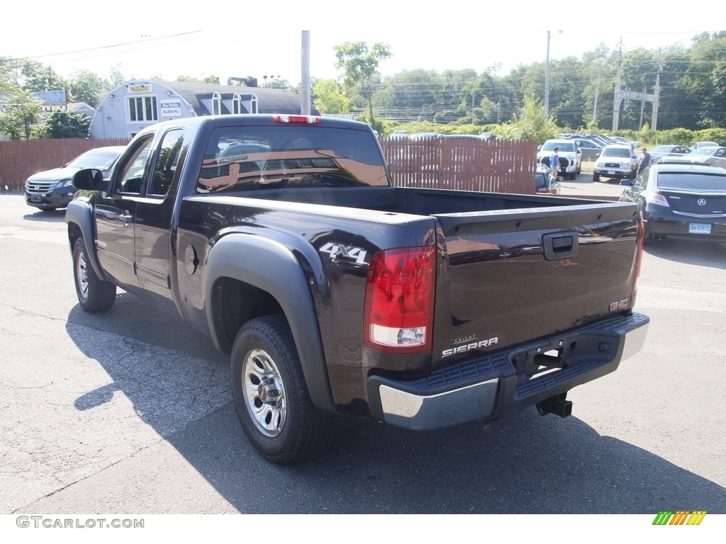 2009 Sierra 1500 SL Extended Cab 4x4 - Dark Crimson Metallic / Dark Titanium photo #7