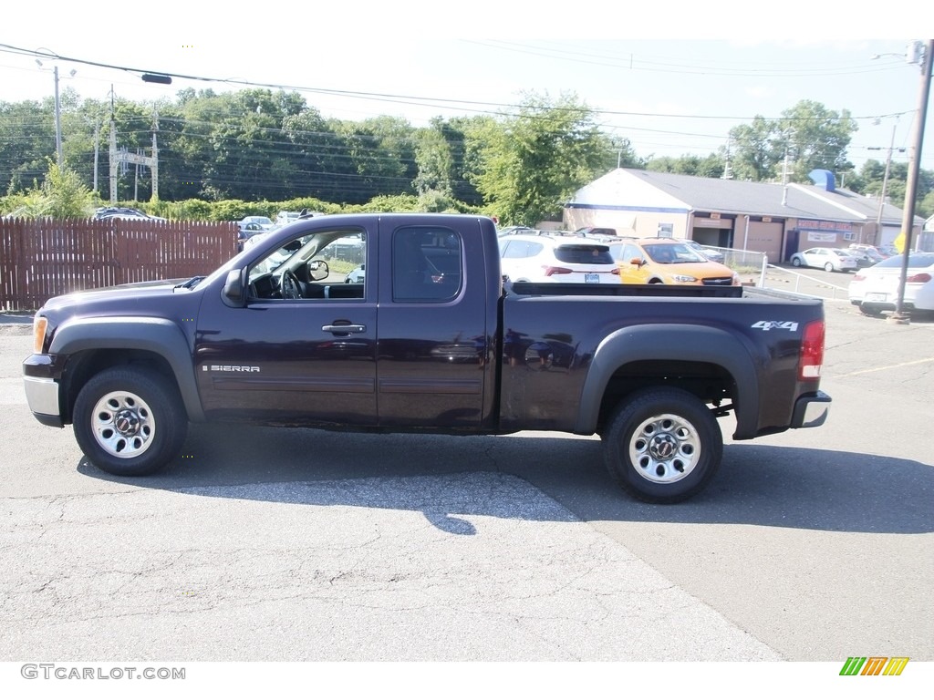 2009 Sierra 1500 SL Extended Cab 4x4 - Dark Crimson Metallic / Dark Titanium photo #8