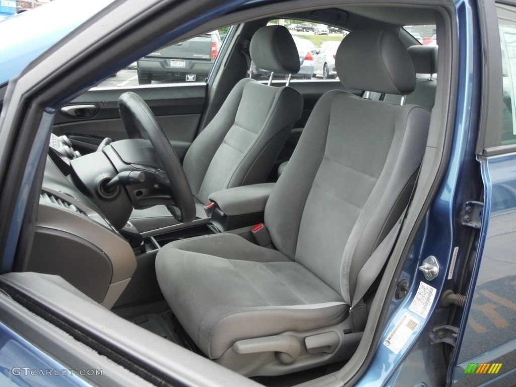 2008 Civic LX Sedan - Atomic Blue Metallic / Gray photo #11