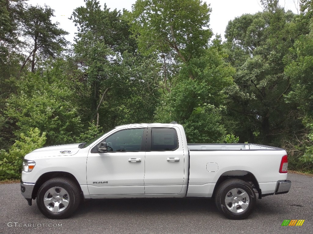 Bright White 2022 Ram 1500 Big Horn Quad Cab 4x4 Exterior Photo #144606606