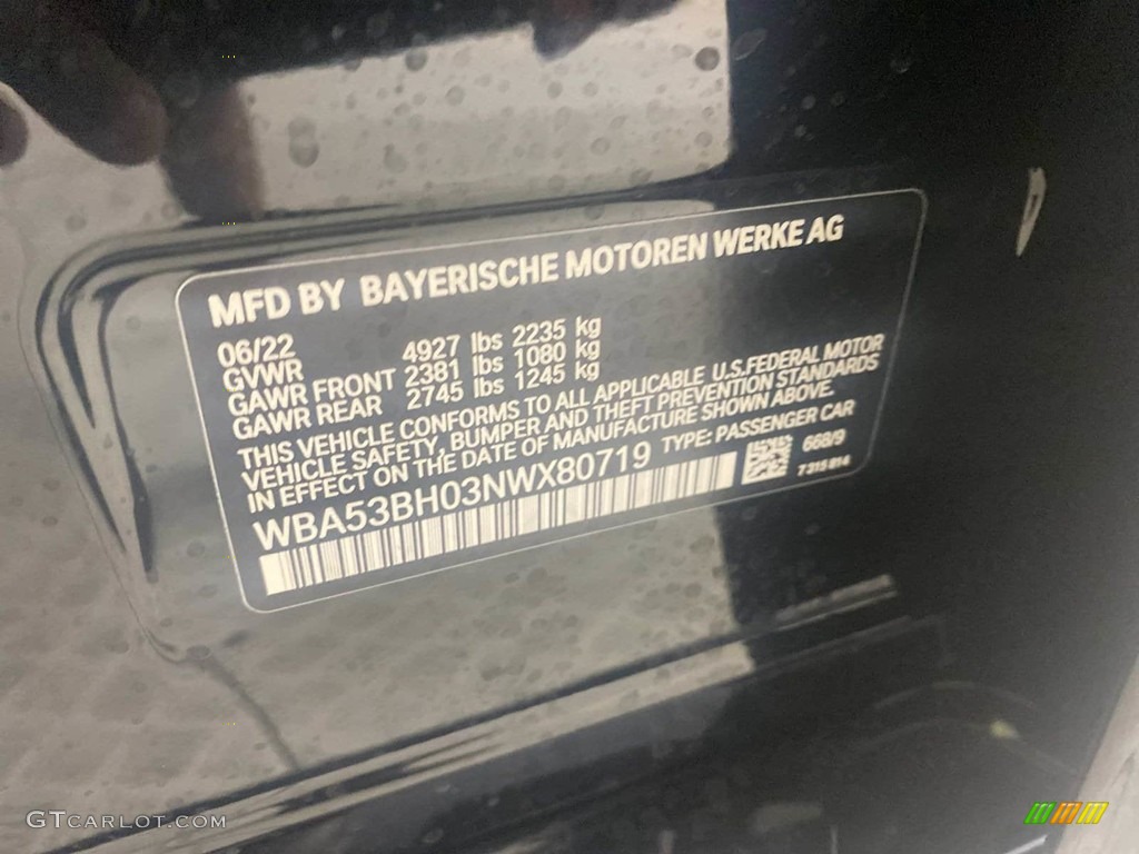 2022 5 Series 530i Sedan - Jet Black / Black photo #26