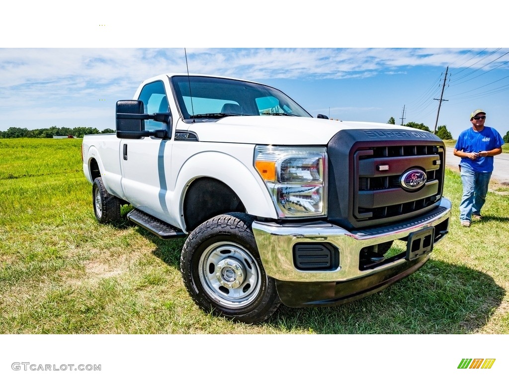 2012 F350 Super Duty XL Regular Cab 4x4 - Oxford White / Steel photo #1