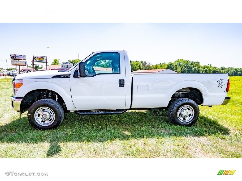 2012 F350 Super Duty XL Regular Cab 4x4 - Oxford White / Steel photo #7
