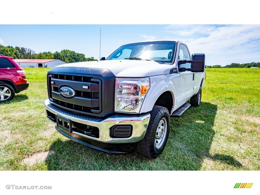 2012 F350 Super Duty XL Regular Cab 4x4 - Oxford White / Steel photo #8