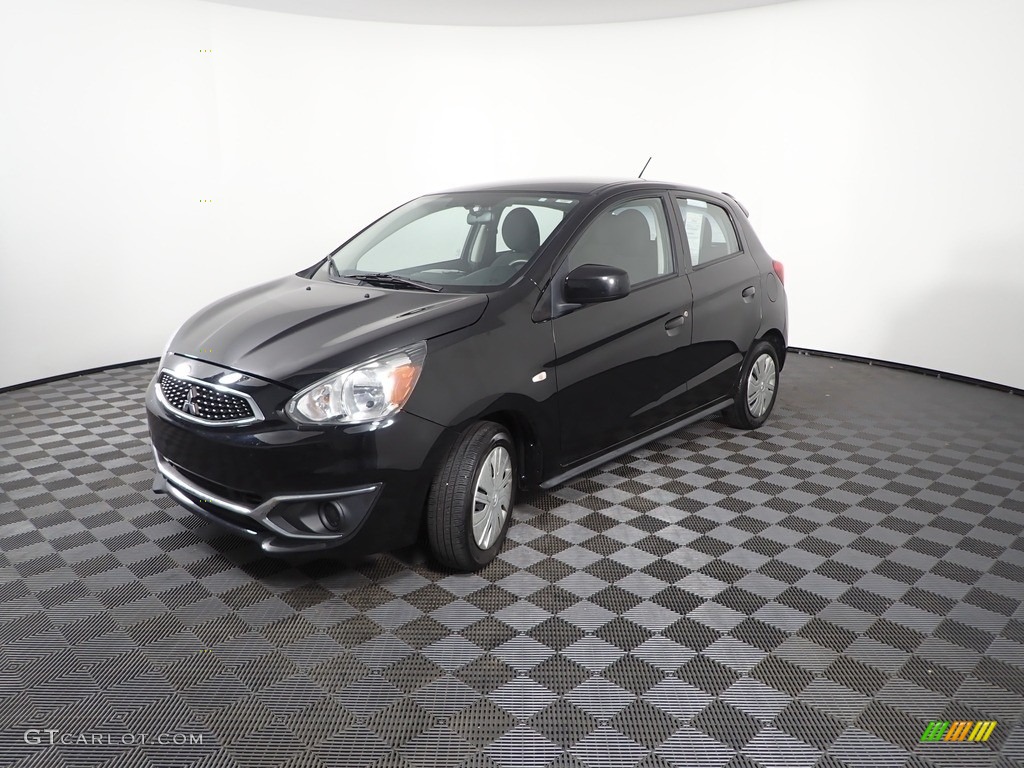 Mystic Black 2018 Mitsubishi Mirage ES Exterior Photo #144609672