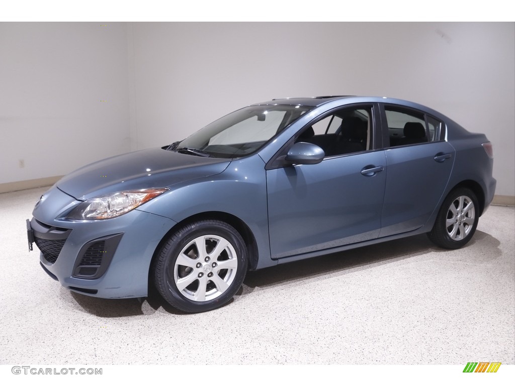 2011 MAZDA3 i Touring 4 Door - Gunmetal Blue Mica / Black photo #3