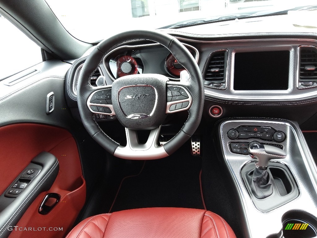 2022 Dodge Challenger SRT Hellcat Redeye Demonic Red/Black Steering Wheel Photo #144609996