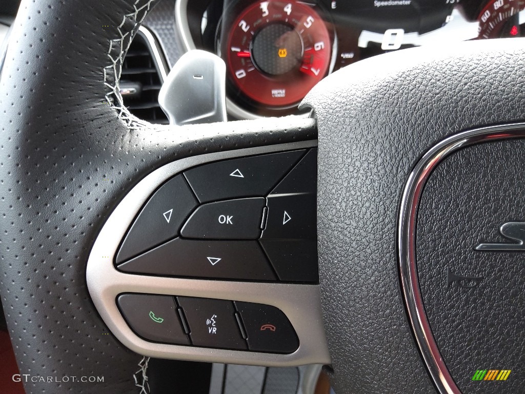 2022 Dodge Challenger SRT Hellcat Redeye Demonic Red/Black Steering Wheel Photo #144610014