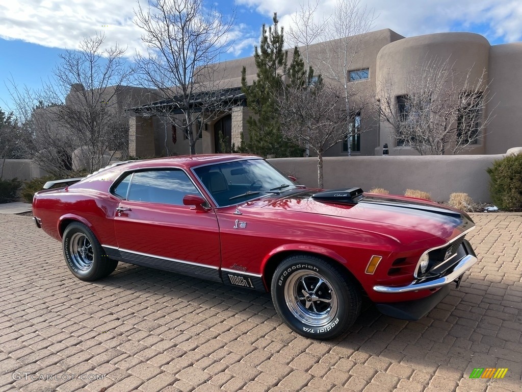 1970 Mustang Mach 1 - Candy Apple Red / Black photo #11