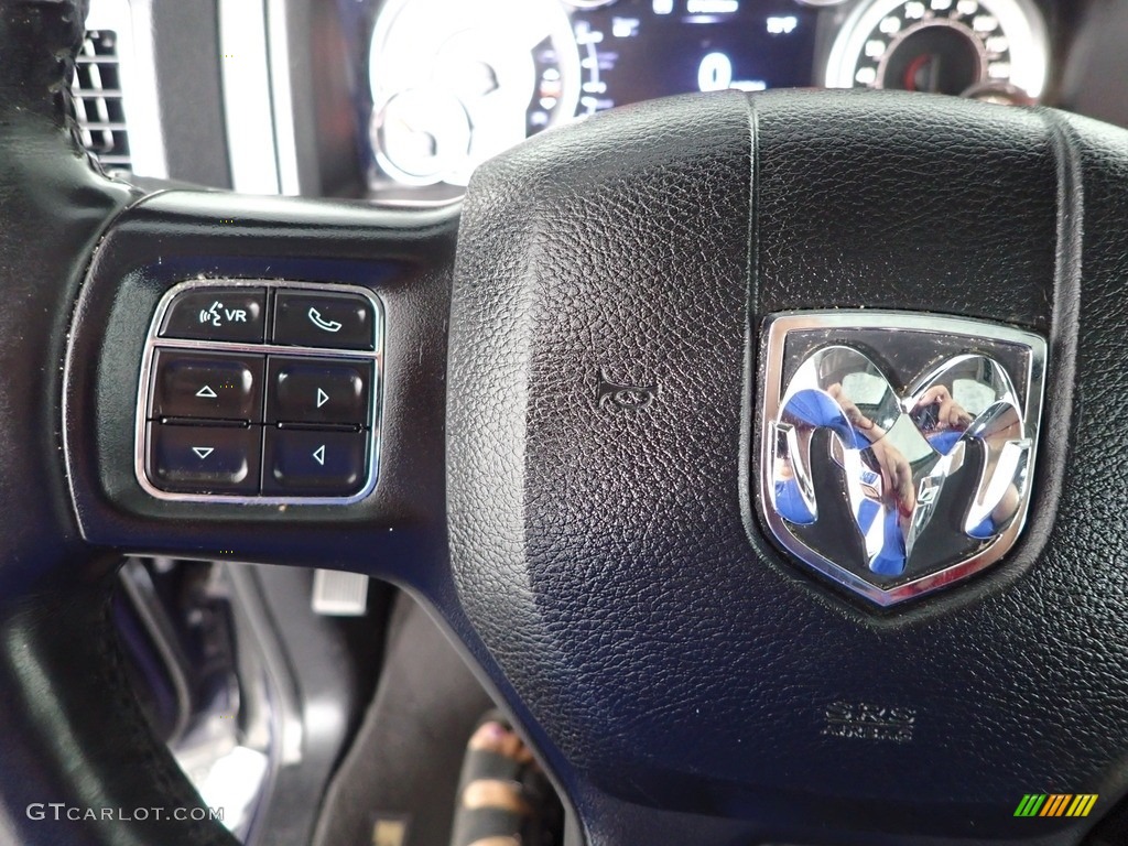 2016 1500 Big Horn Crew Cab - True Blue Pearl / Black/Diesel Gray photo #17