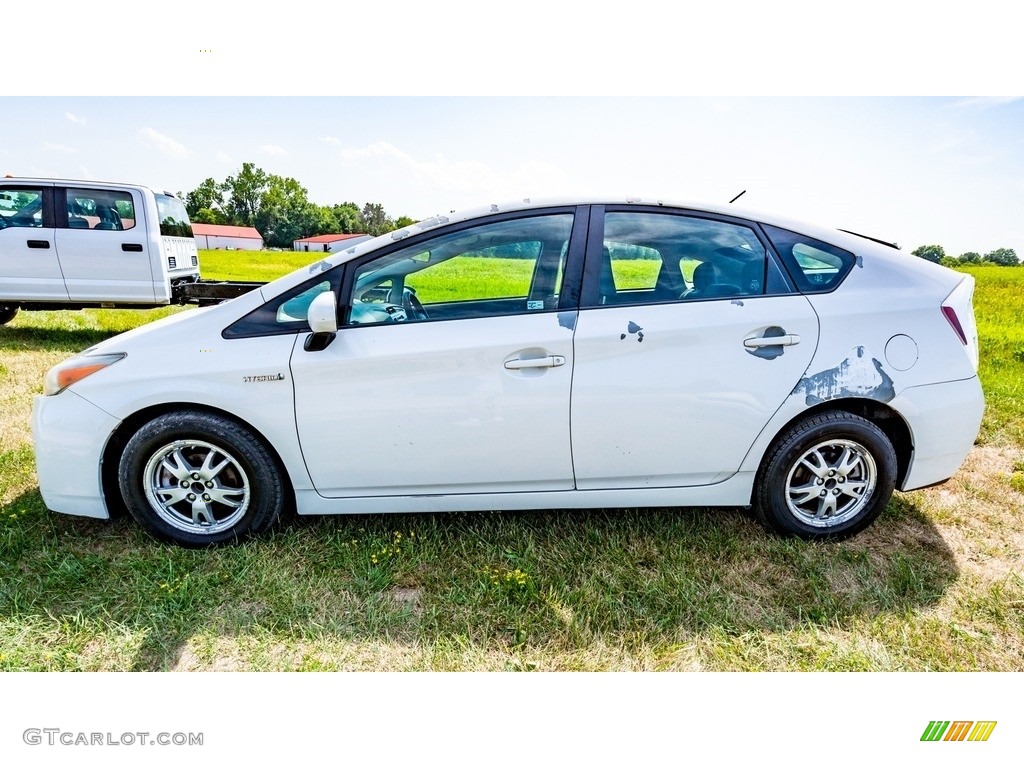 2010 Prius Hybrid II - Blizzard White Pearl / Dark Gray photo #7