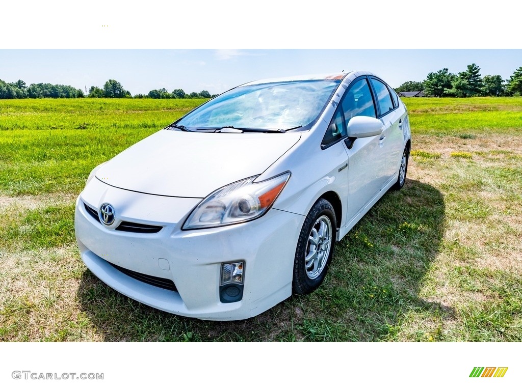 2010 Prius Hybrid II - Blizzard White Pearl / Dark Gray photo #8