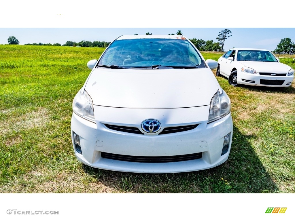 2010 Prius Hybrid II - Blizzard White Pearl / Dark Gray photo #9