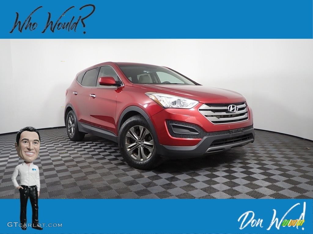 2014 Santa Fe Sport FWD - Serrano Red / Beige photo #1