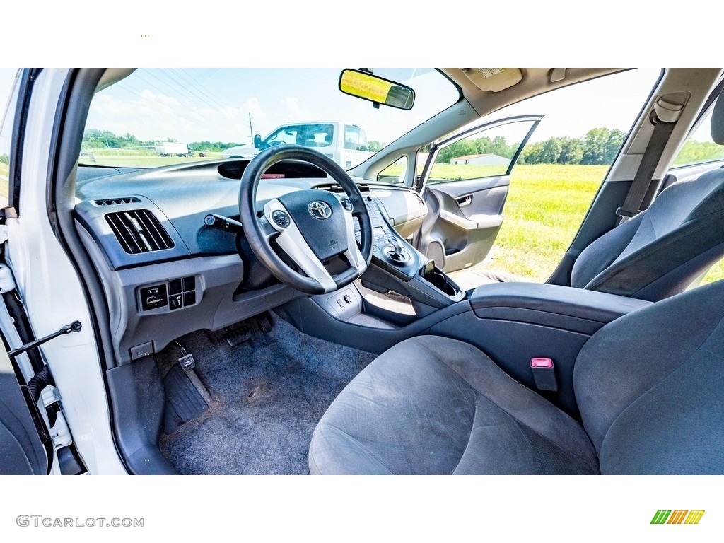 2010 Prius Hybrid II - Blizzard White Pearl / Dark Gray photo #13