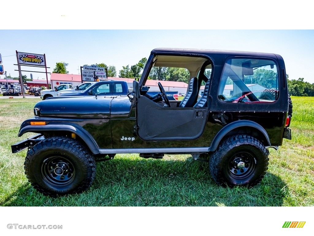 Black 1986 Jeep CJ7 4x4 Exterior Photo #144611454