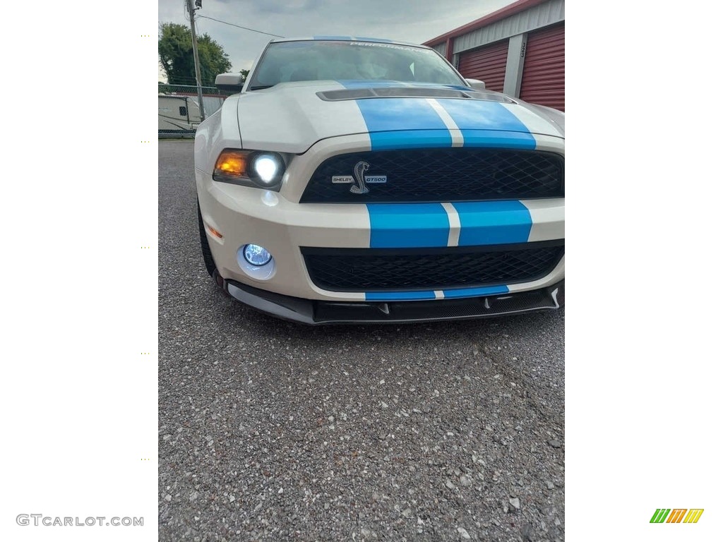 2011 Mustang Shelby GT500 Coupe - Performance White / Charcoal Black/Grabber Blue photo #14