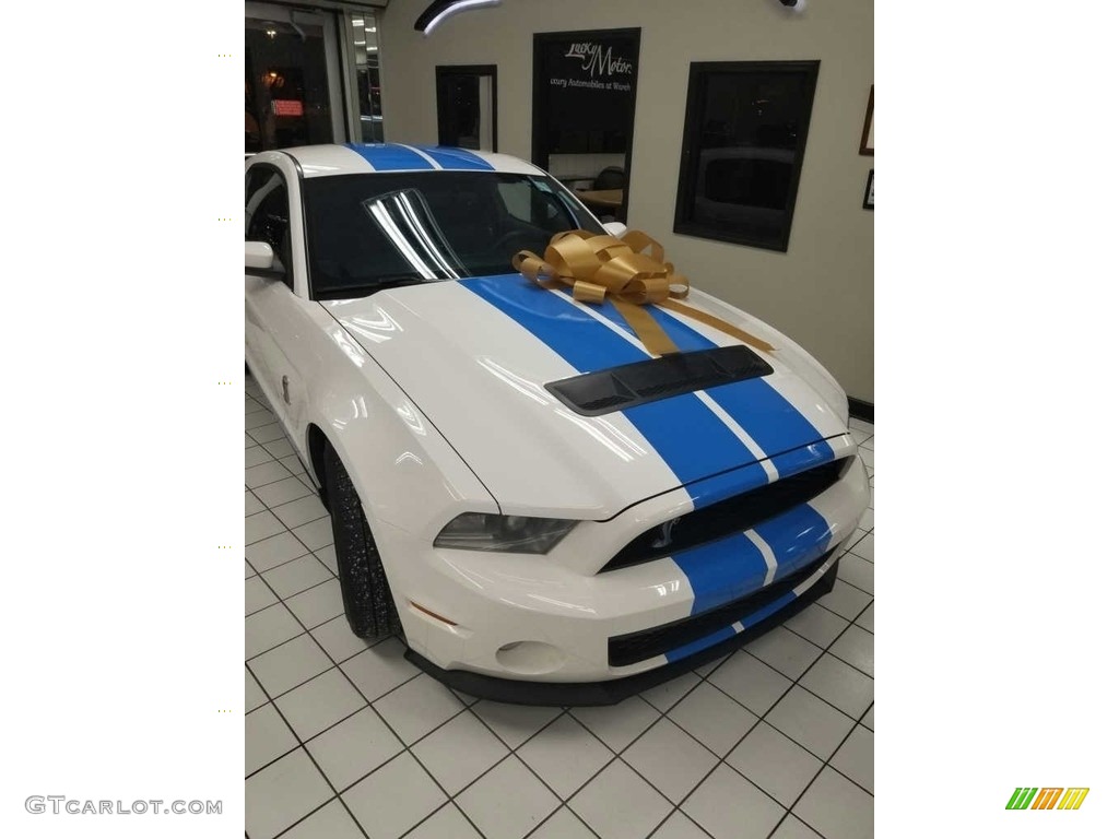 2011 Mustang Shelby GT500 Coupe - Performance White / Charcoal Black/Grabber Blue photo #30
