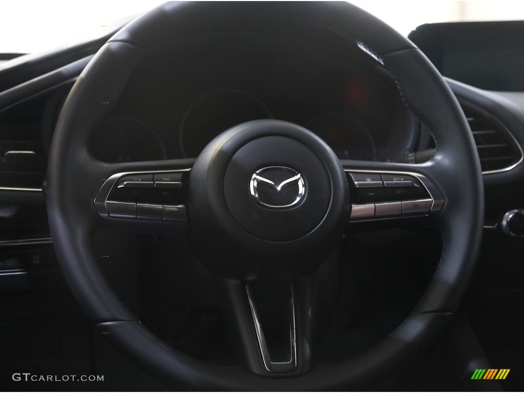 2019 Mazda MAZDA3 Hatchback AWD Black Steering Wheel Photo #144611799